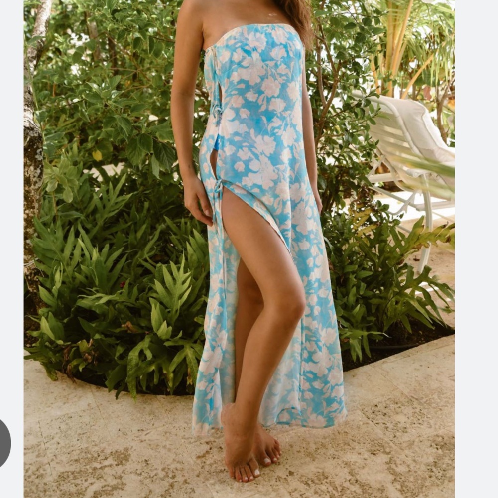 Anthropologie Hutch Henny Strapless Cover-Up Maxi Dress. Size S. MSRP $158